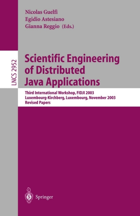 Cover image for book Scientific Engineering of Distributed Java Applications.