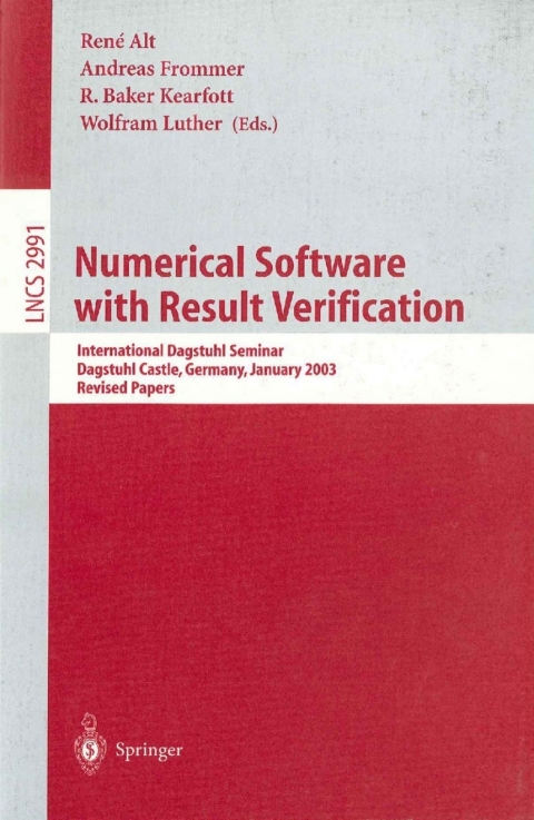 Cover image for book Numerical Software with Result Verification