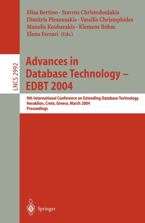 Cover image for book Advances in Database Technology - EDBT 2004