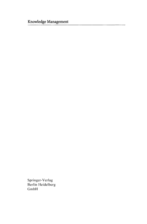 Cover image for book Knowledge Management