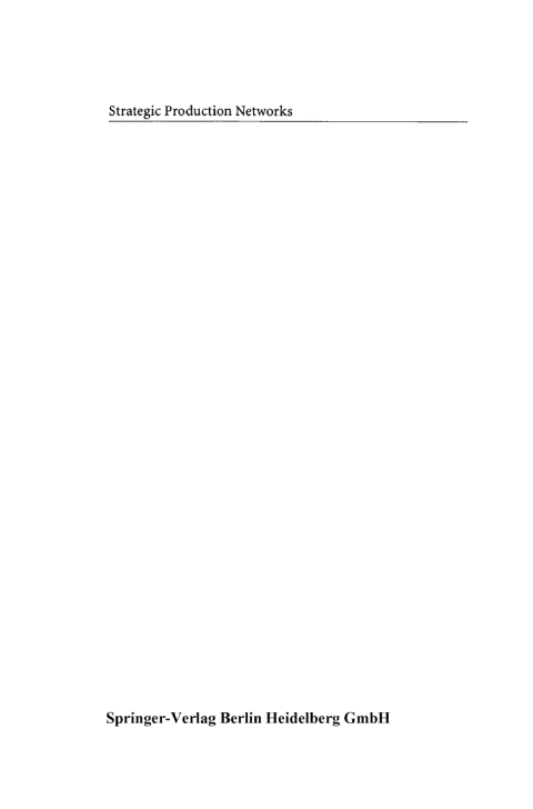 Strategic Production Networks 