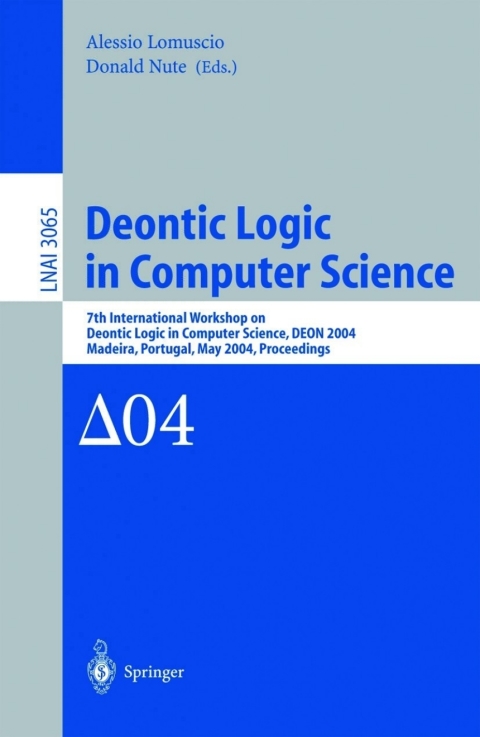 Cover image for book Deontic Logic in Computer Science