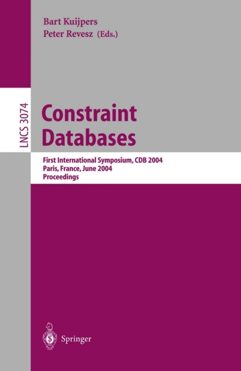Cover image for book Constraint Databases and Applications