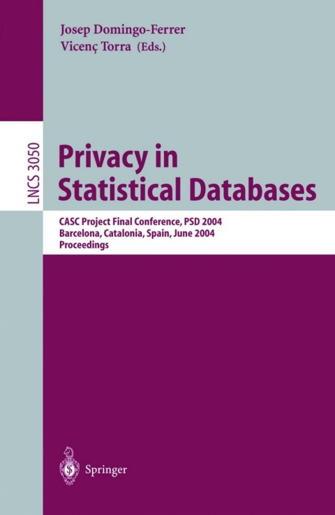 Privacy in Statistical Databases 