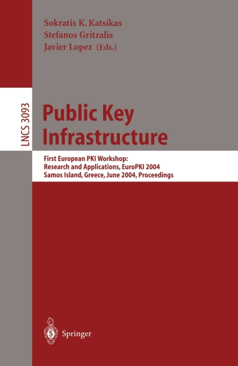 Cover image for book Public Key Infrastructure