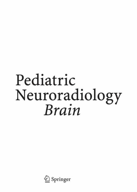 Cover image for book Pediatric Neuroradiology