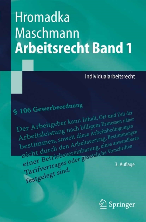 Cover image for book Arbeitsrecht Band 1