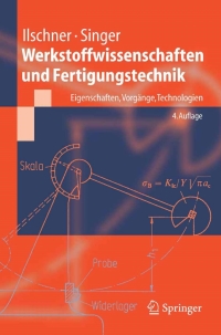 Cover image: Werkstoffwissenschaften und Fertigungstechnik 4th edition 9783540218722
