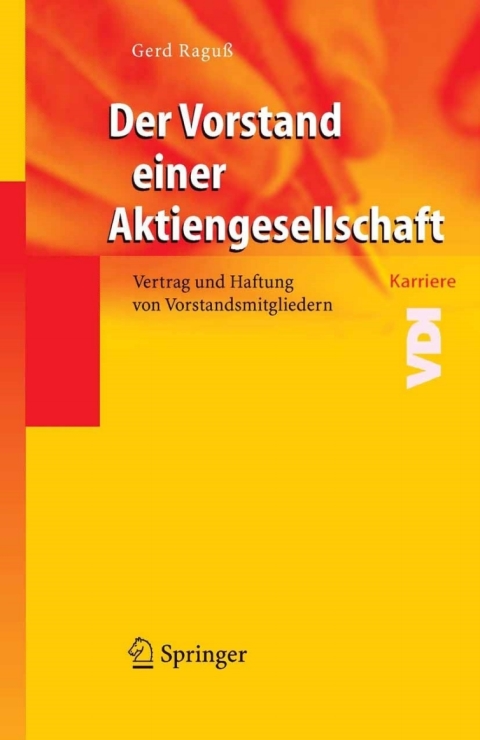 Cover image for book Der Vorstand einer Aktiengesellschaft