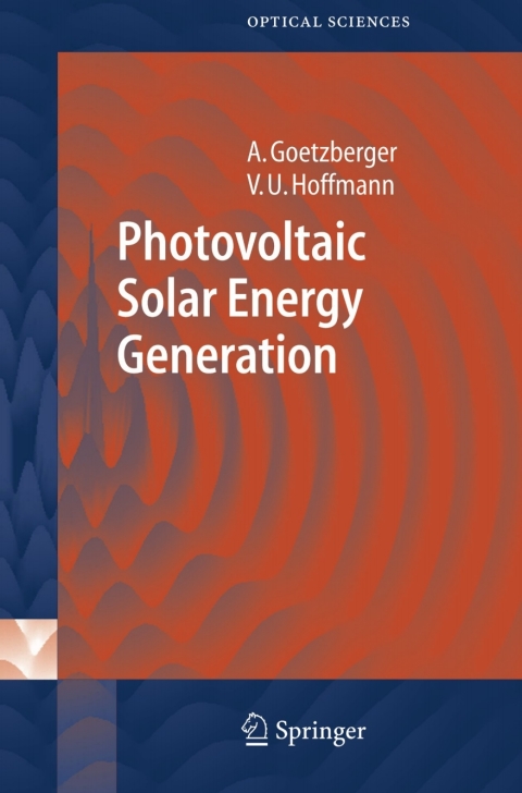Cover image for book Photovoltaic Solar Energy Generation