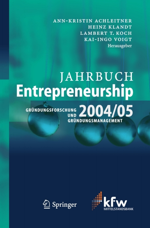 Cover image for book Jahrbuch Entrepreneurship 2004/05