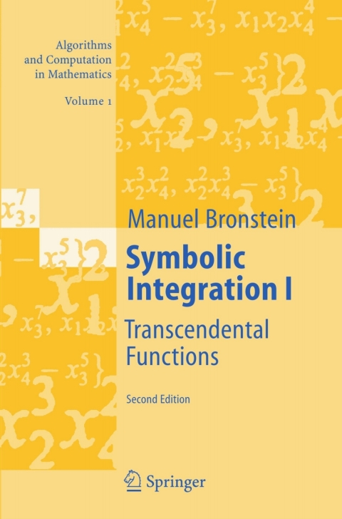 Cover image for book Symbolic Integration I