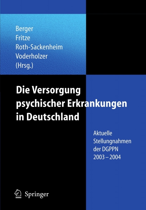 Cover image for book Die Versorgung psychischer Erkrankungen in Deutschland