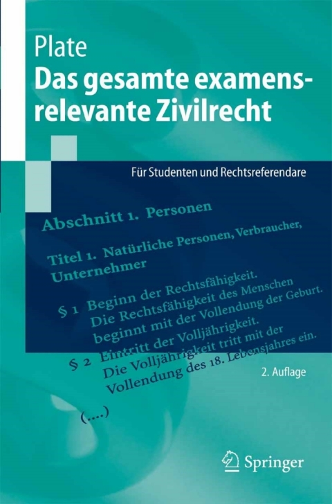 Cover image for book Das gesamte examensrelevante Zivilrecht