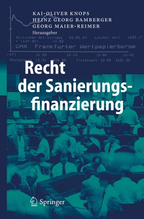 Cover image for book Recht der Sanierungsfinanzierung