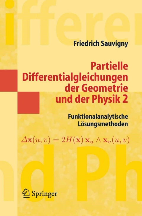 Cover image for book Partielle Differentialgleichungen der Geometrie und der Physik 2