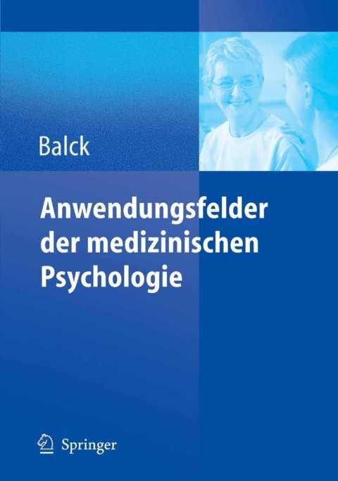 Cover image for book Anwendungsfelder der medizinischen Psychologie