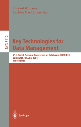 Key Technologies for Data Management