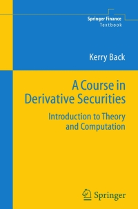 Titelbild: A Course in Derivative Securities 9783540253730