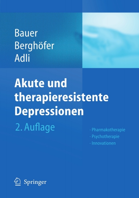 Cover image for book Akute und therapieresistente Depressionen