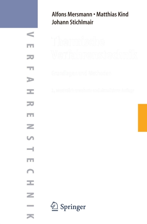 Cover image for book Thermische Verfahrenstechnik
