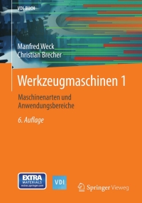 Cover image: Werkzeugmaschinen 1 6th edition 9783540225041