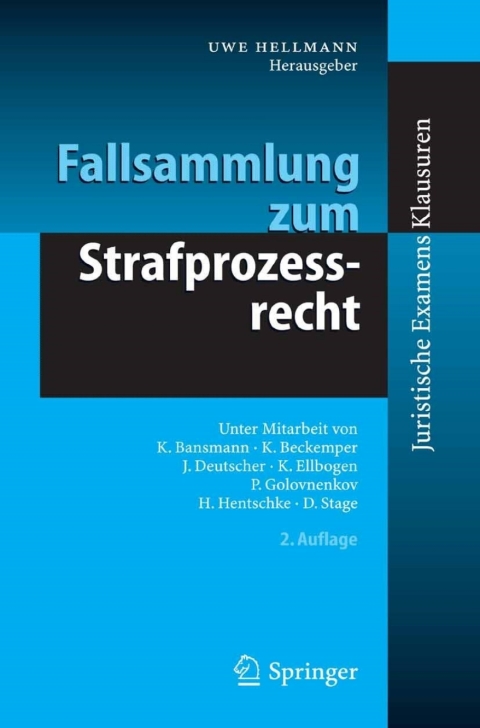Cover image for book Fallsammlung zum Strafprozessrecht