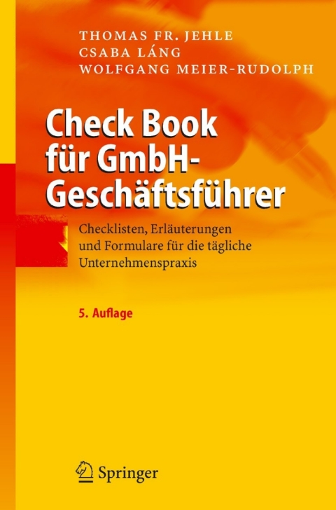 Check Book fÃ¼r GmbH-GeschÃ¤ftsfÃ¼hrer 