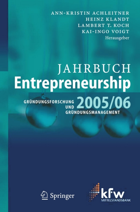 Cover image for book Jahrbuch Entrepreneurship 2005/06