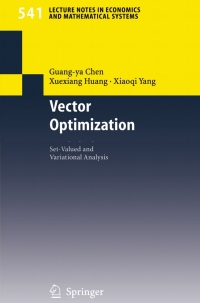 Cover image: Vector Optimization 9783540212898