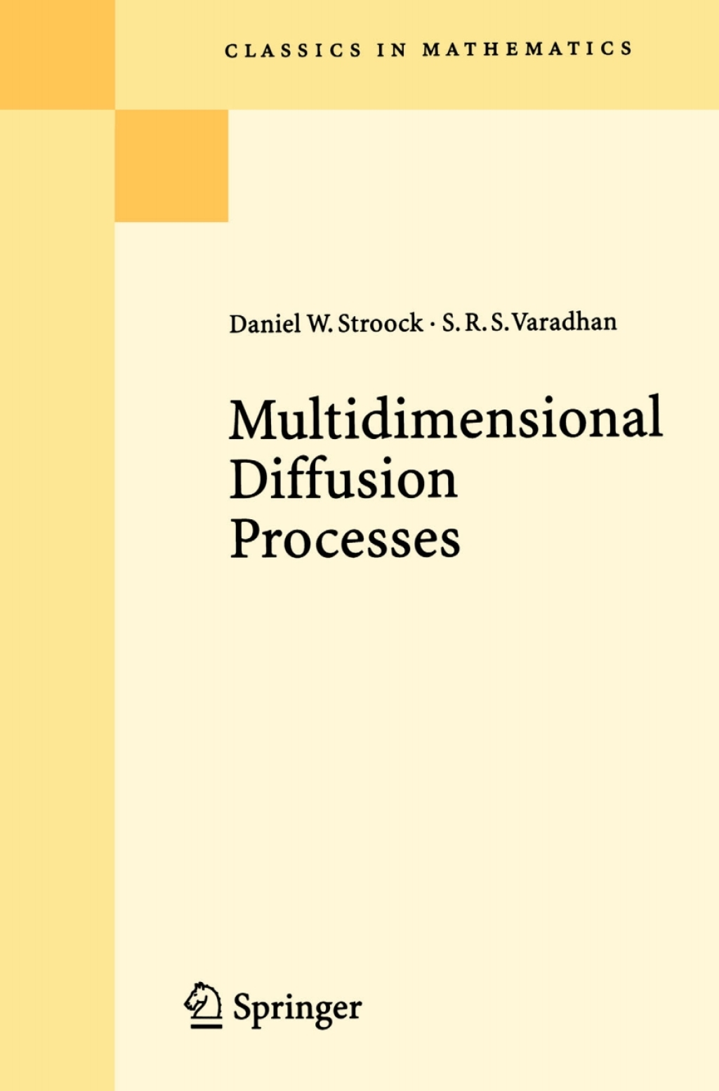 Multidimensional Diffusion Processes (eBook)