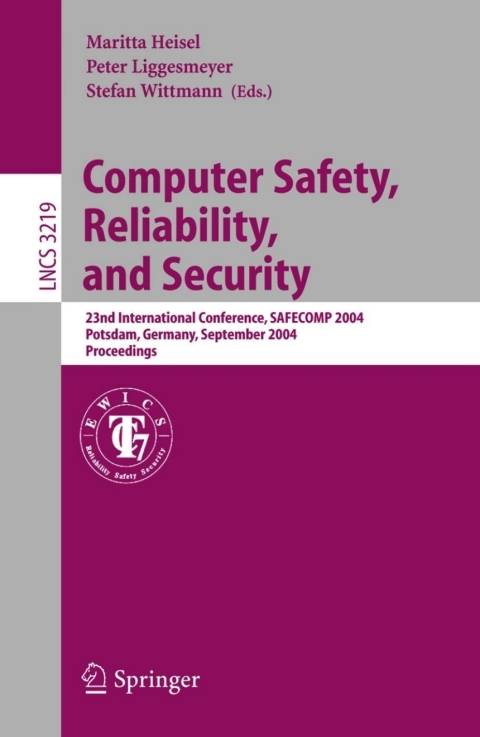 Cover image for book Computer Safety, Reliability, and Security