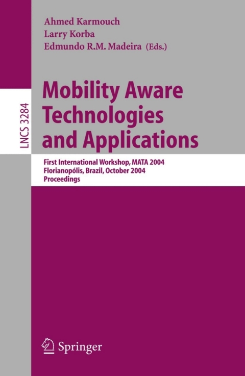 Cover image for book Mobility Aware Technologies and Applications