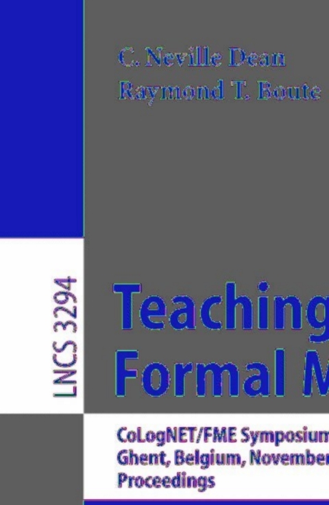 Cover image for book Teaching Formal Methods