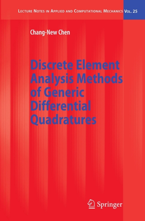 Cover image for book Discrete Element Analysis Methods of Generic Differential Quadratures