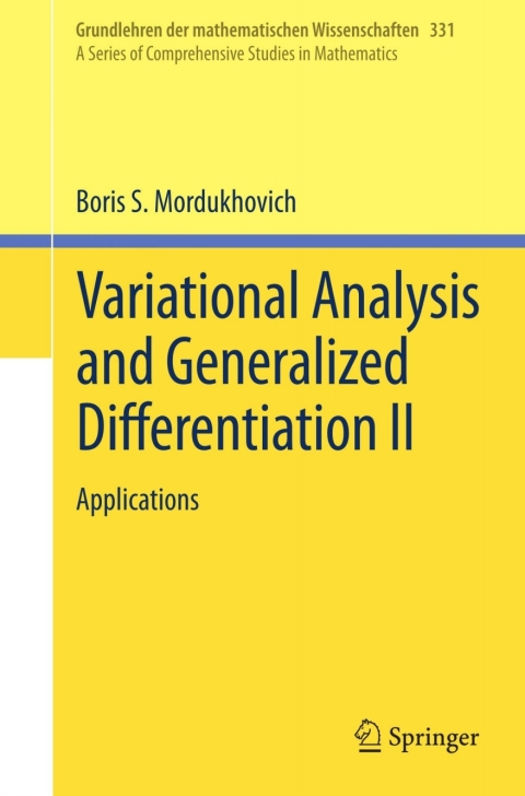 Cover image for book Variational Analysis and Generalized Differentiation II