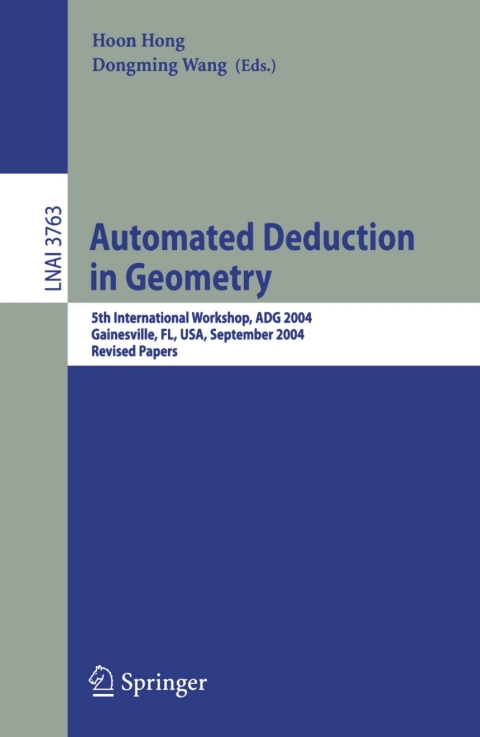 Cover image for book Automated Deduction in Geometry