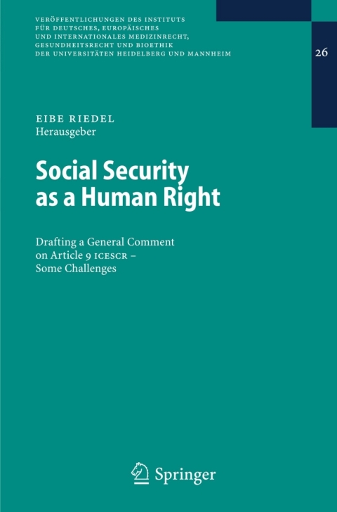 Cover image for book Social Security as a Human Right