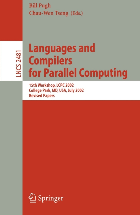 Cover image for book Languages and Compilers for Parallel Computing