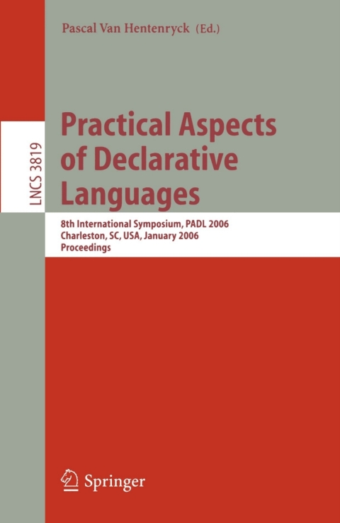 Cover image for book Practical Aspects of Declarative Languages