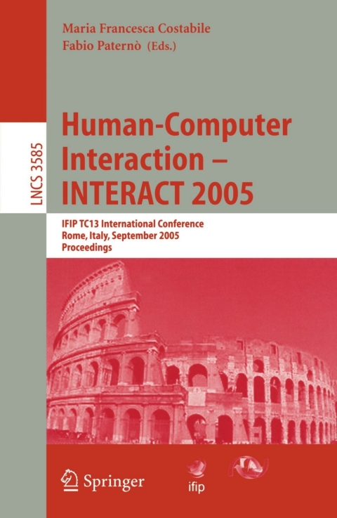 Cover image for book Human-Computer Interaction – INTERACT 2005