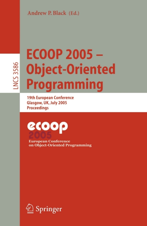 Cover image for book ECOOP 2005 - Object-Oriented Programming