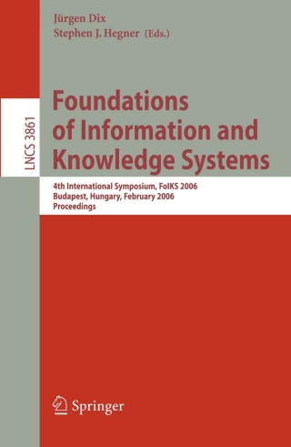 Foundations of Information and Knowledge Systems