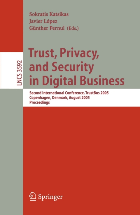 Cover image for book Trust, Privacy, and Security in Digital Business