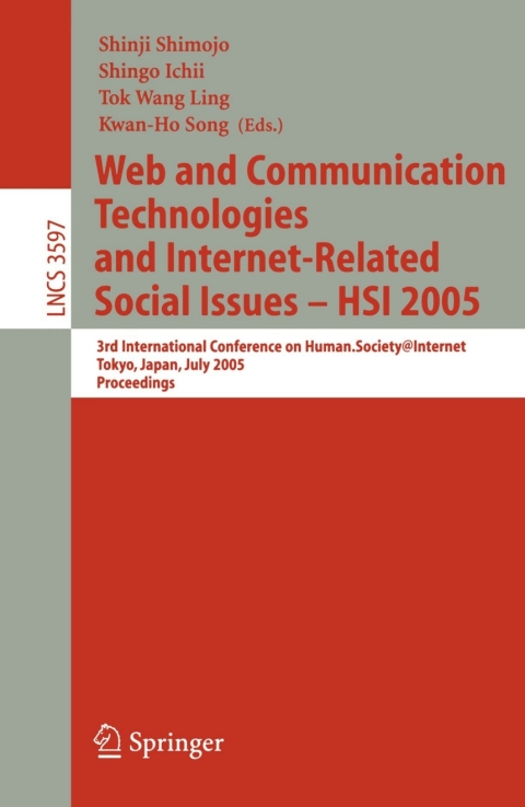 Cover image for book Web and Communication Technologies and Internet-Related Social Issues - HSI 2005