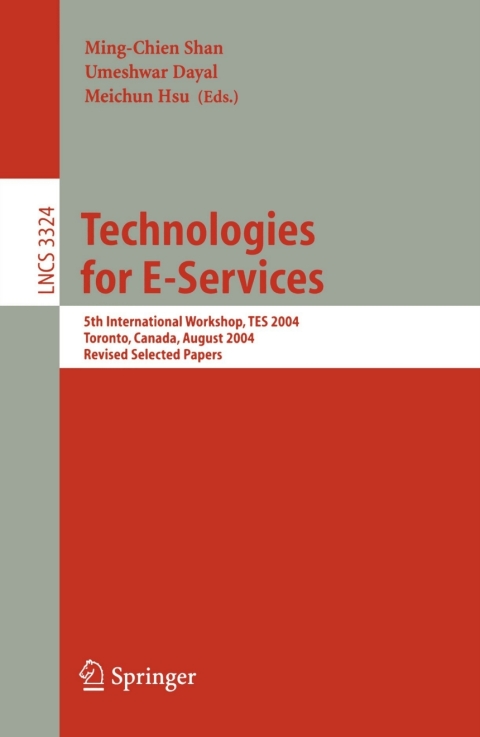 Cover image for book Technologies for E-Services