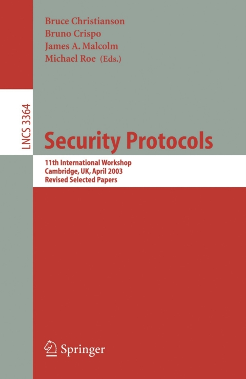 Cover image for book Security Protocols
