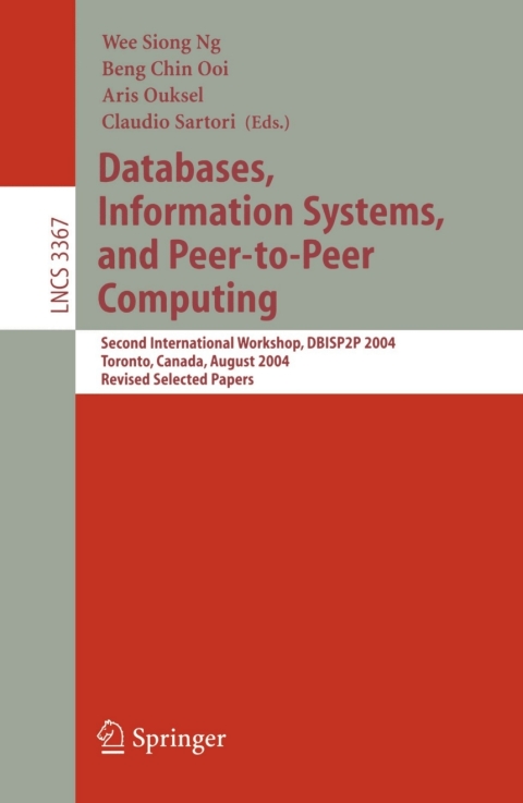 Cover image for book Databases, Information Systems, and Peer-to-Peer Computing