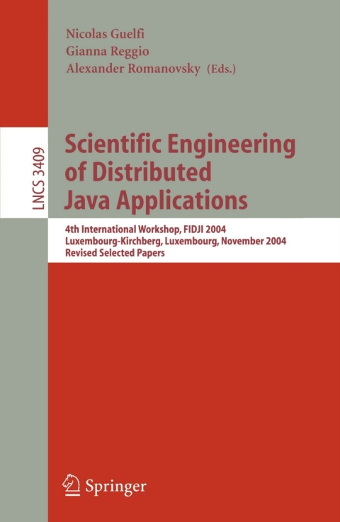 Cover image for book Scientific Engineering of Distributed Java Applications