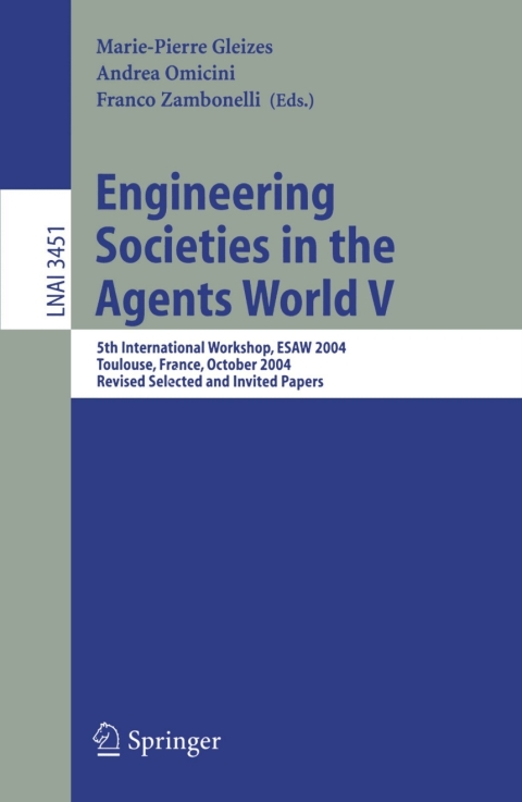 Cover image for book Engineering Societies in the Agents World V